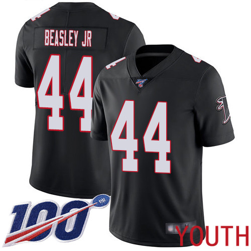 Atlanta Falcons Limited Black Youth Vic Beasley Alternate Jersey NFL Football #44 100th Season Vapor Untouchable
